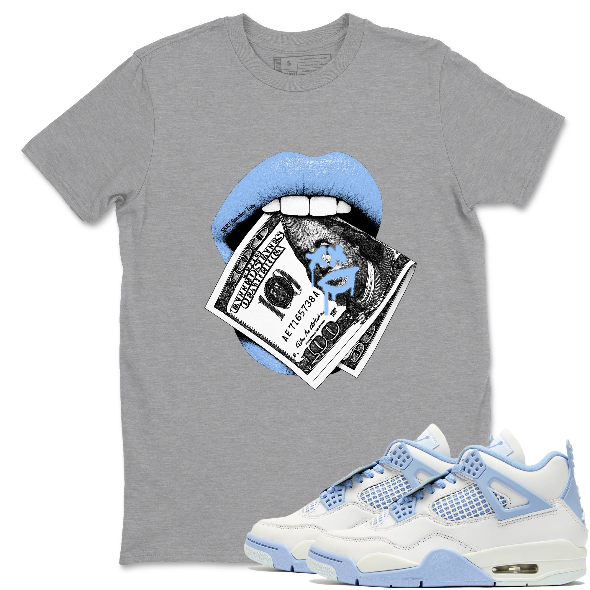 Lips Money Sneaker Tees - Air Jordan 4 