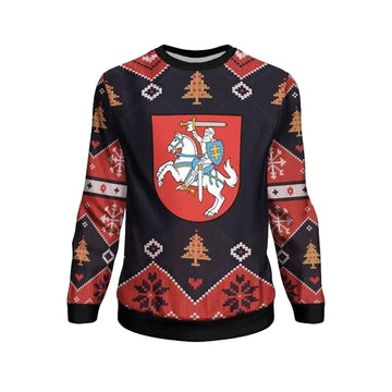 Lithuania Christmas Sweater ? Santa Claus Ho Ho Ho ? Bn1810 ? Usalast