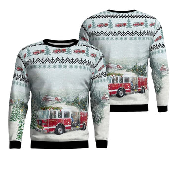 Liverpool Fire Department Liverpool New York Christmas AOP Sweater ? Usalast