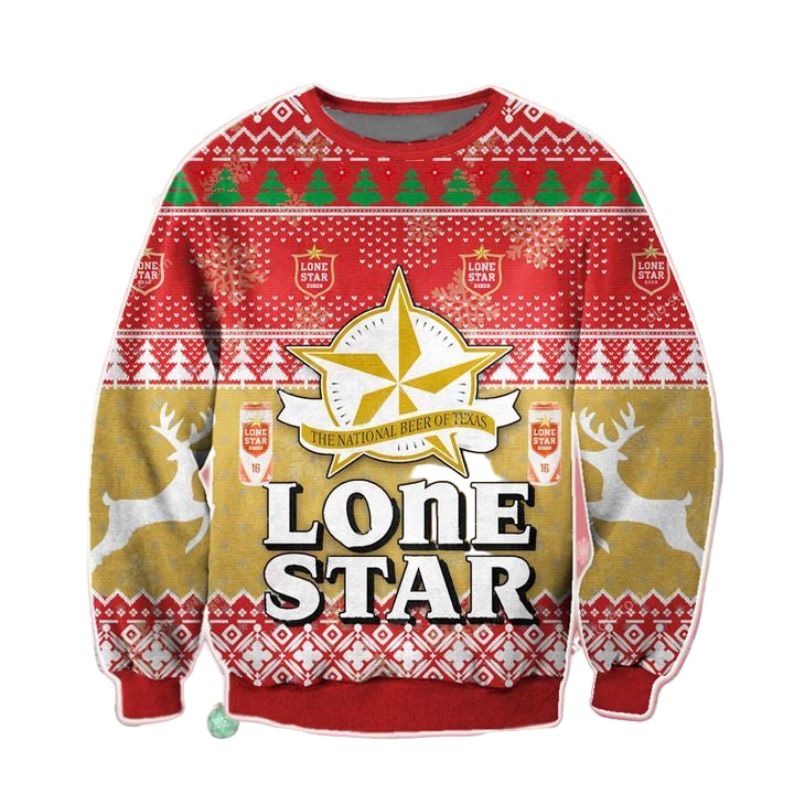 Lone Star Texas Light Beer Ugly Christmas Sweater 2022 ? Usalast