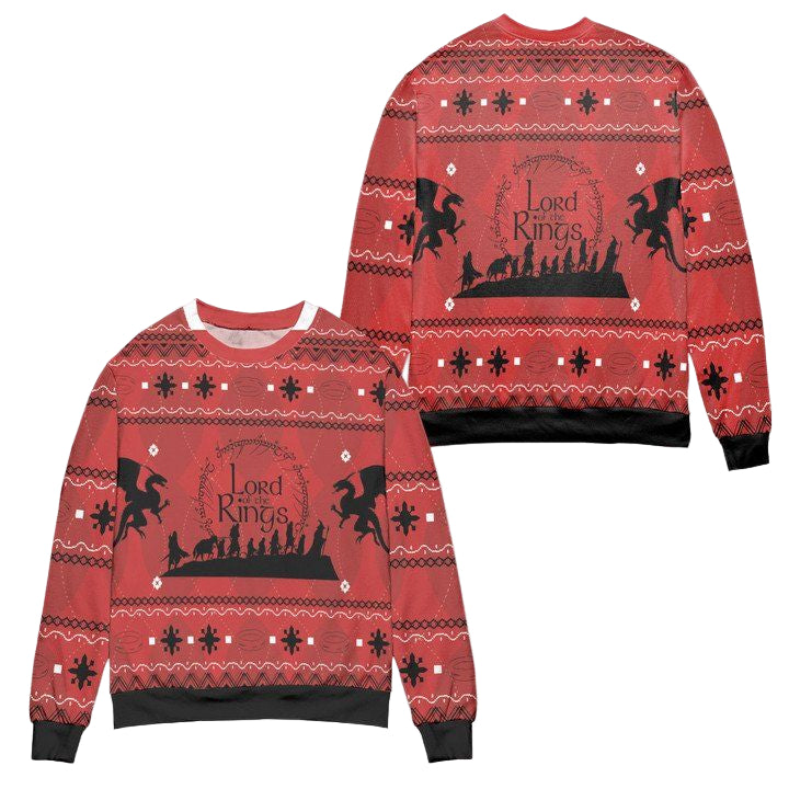 Lord Of The Rings The Fellowship Way To Mordor Ugly Christmas Sweater ? Usalast