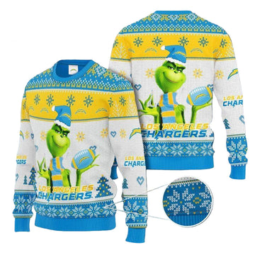 Los Angeles Chargers Grinch Christmas Sweater ? Usalast