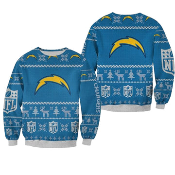 Los Angeles Chargers Ugly Sweater Christmas 3D Sweater ? Usalast