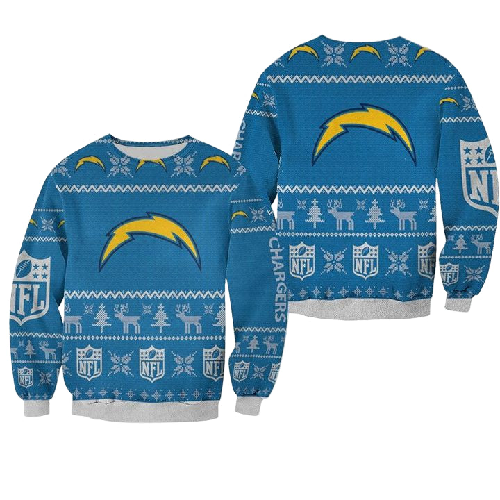 Los Angeles Chargers Ugly Sweater Christmas 3D Sweater ? Usalast