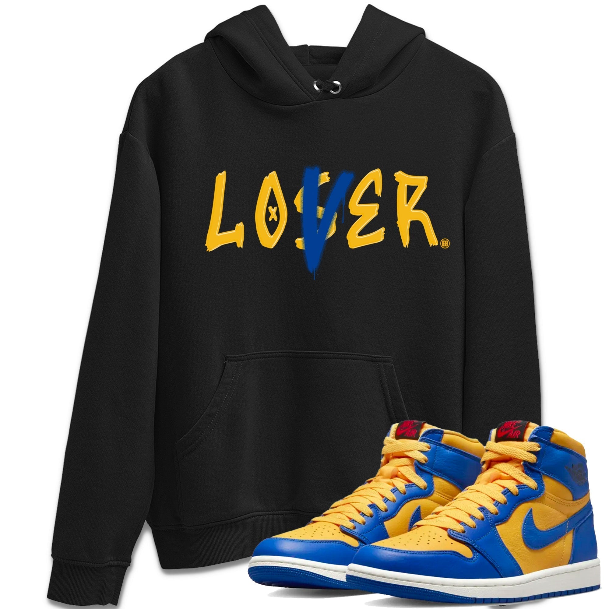Loser Lover Unisex Tops - Air Jordan 1 Game Royal Varsity Maize