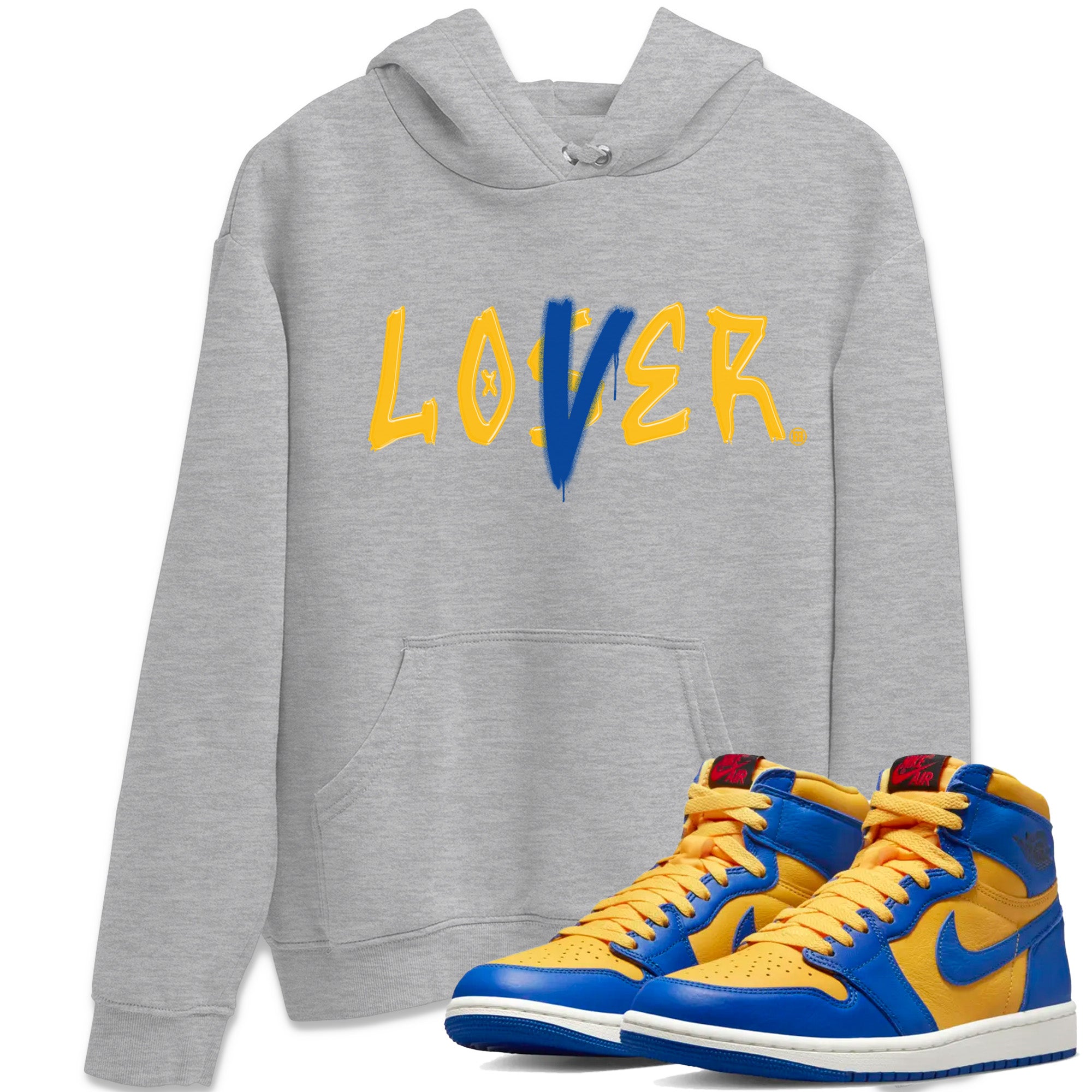 Loser Lover Unisex Tops - Air Jordan 1 Game Royal Varsity Maize