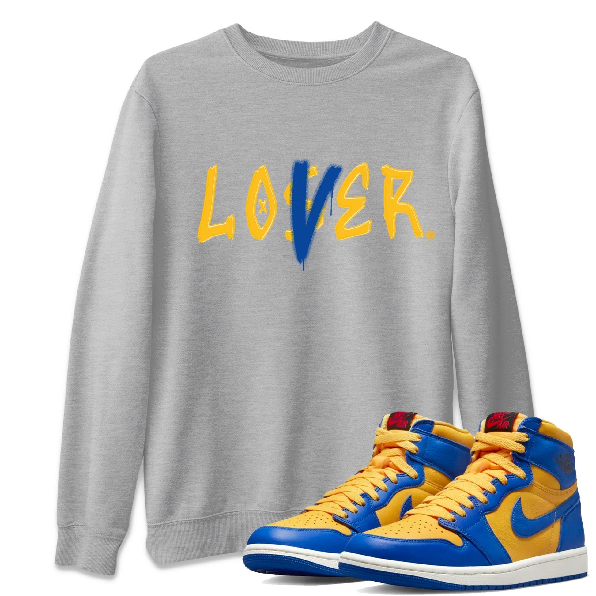 Loser Lover Unisex Tops - Air Jordan 1 Game Royal Varsity Maize