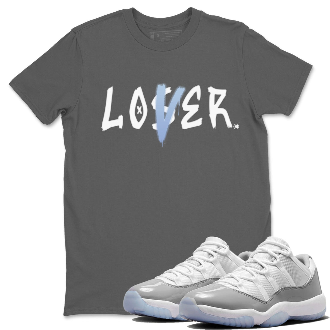 Loser Lover Unisex Tops - Air Jordan 11 White Cement