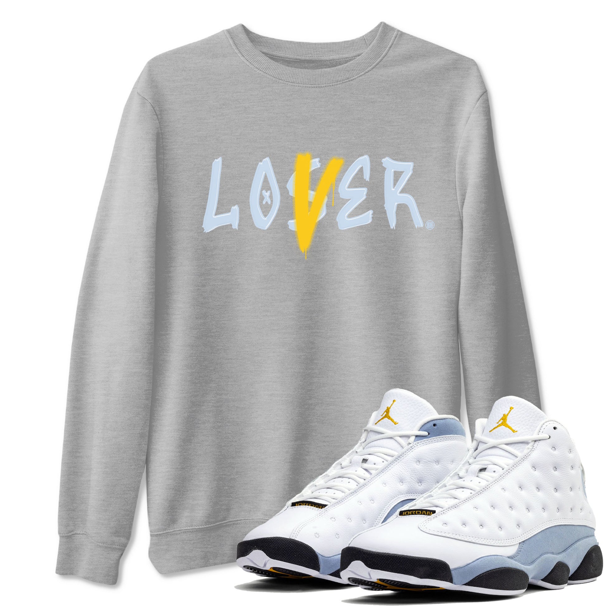 Loser Lover Sneaker Tees - Air Jordan 13 Blue Grey