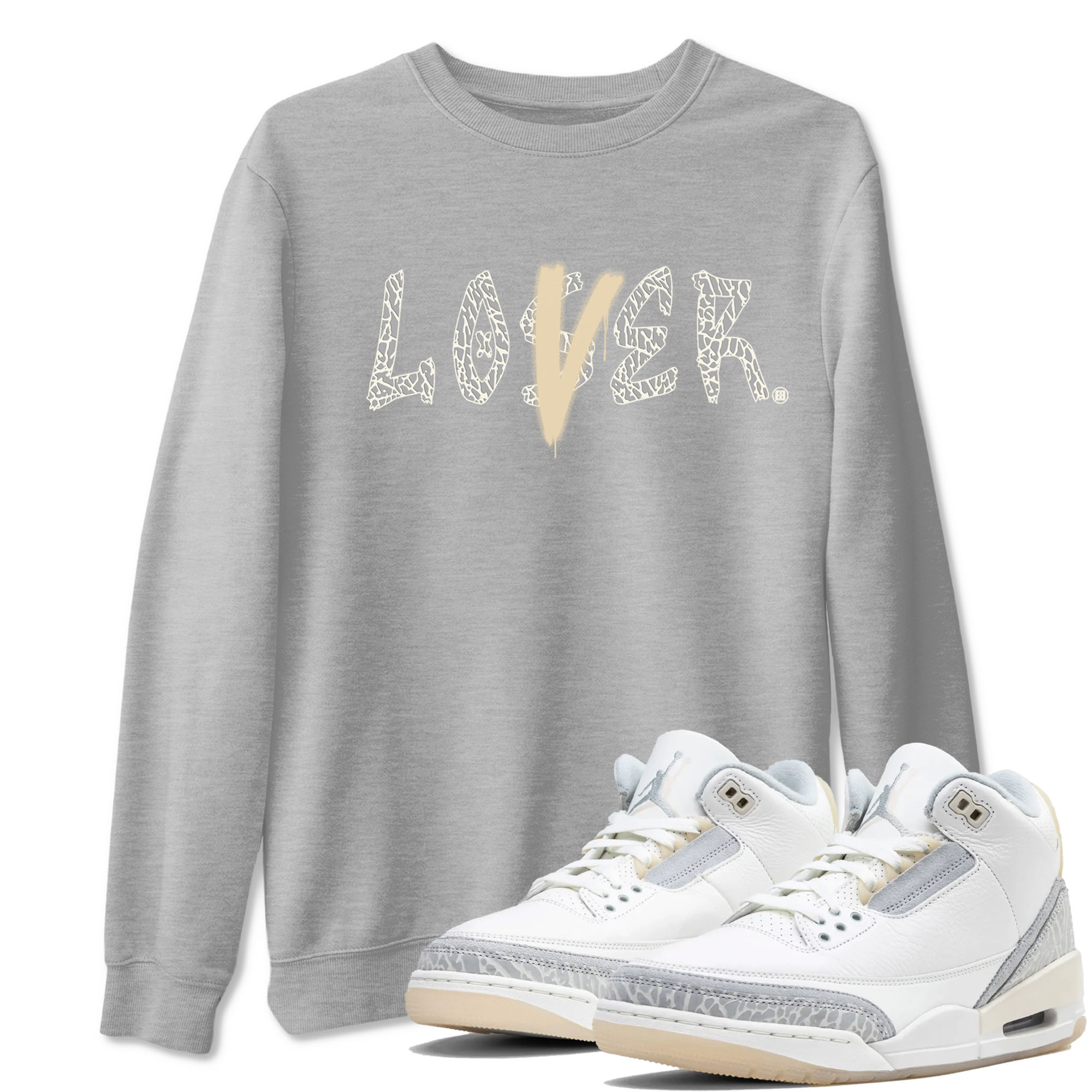 Loser Lover Sneaker Tees - Air Jordan 3 Ivory