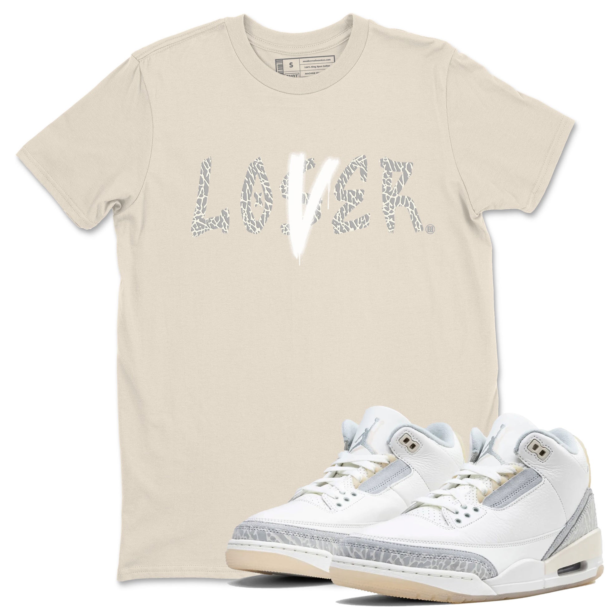 Loser Lover Sneaker Tees - Air Jordan 3 Ivory