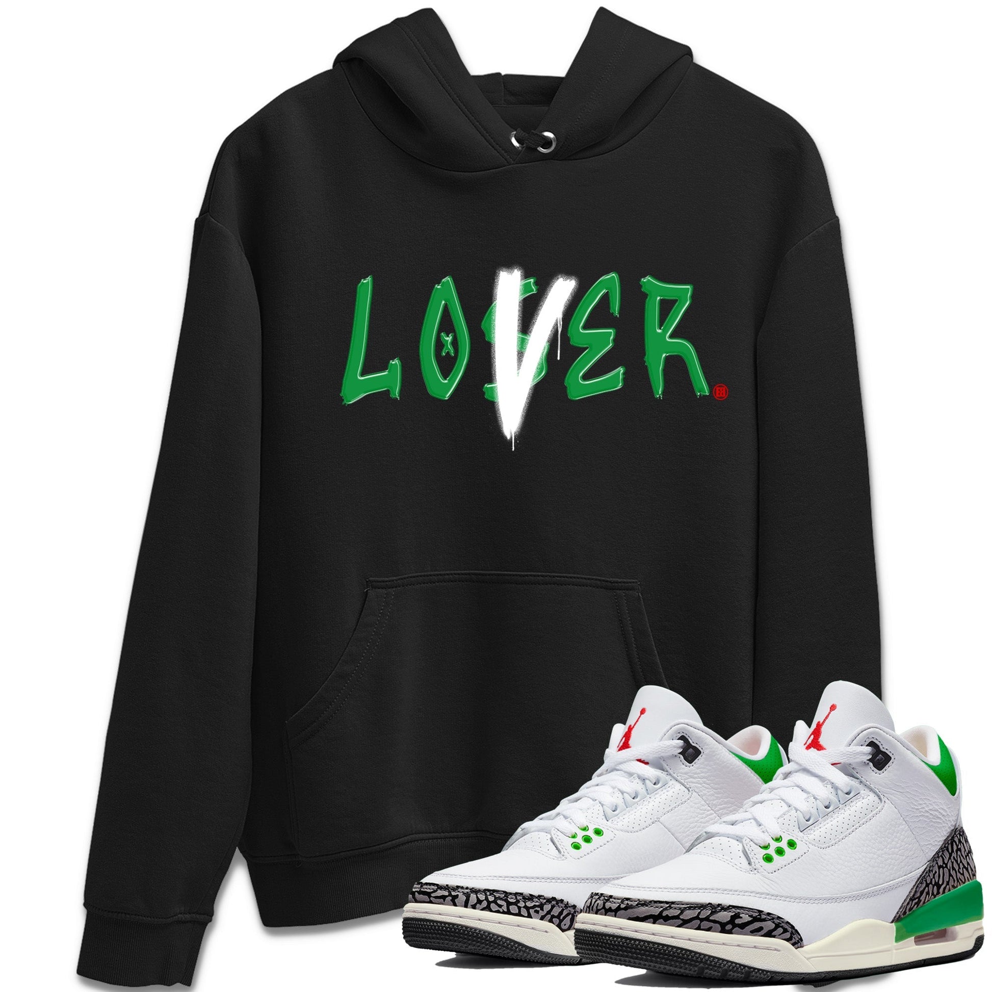 Loser Lover Unisex Tops - Air Jordan 3 Lucky Green