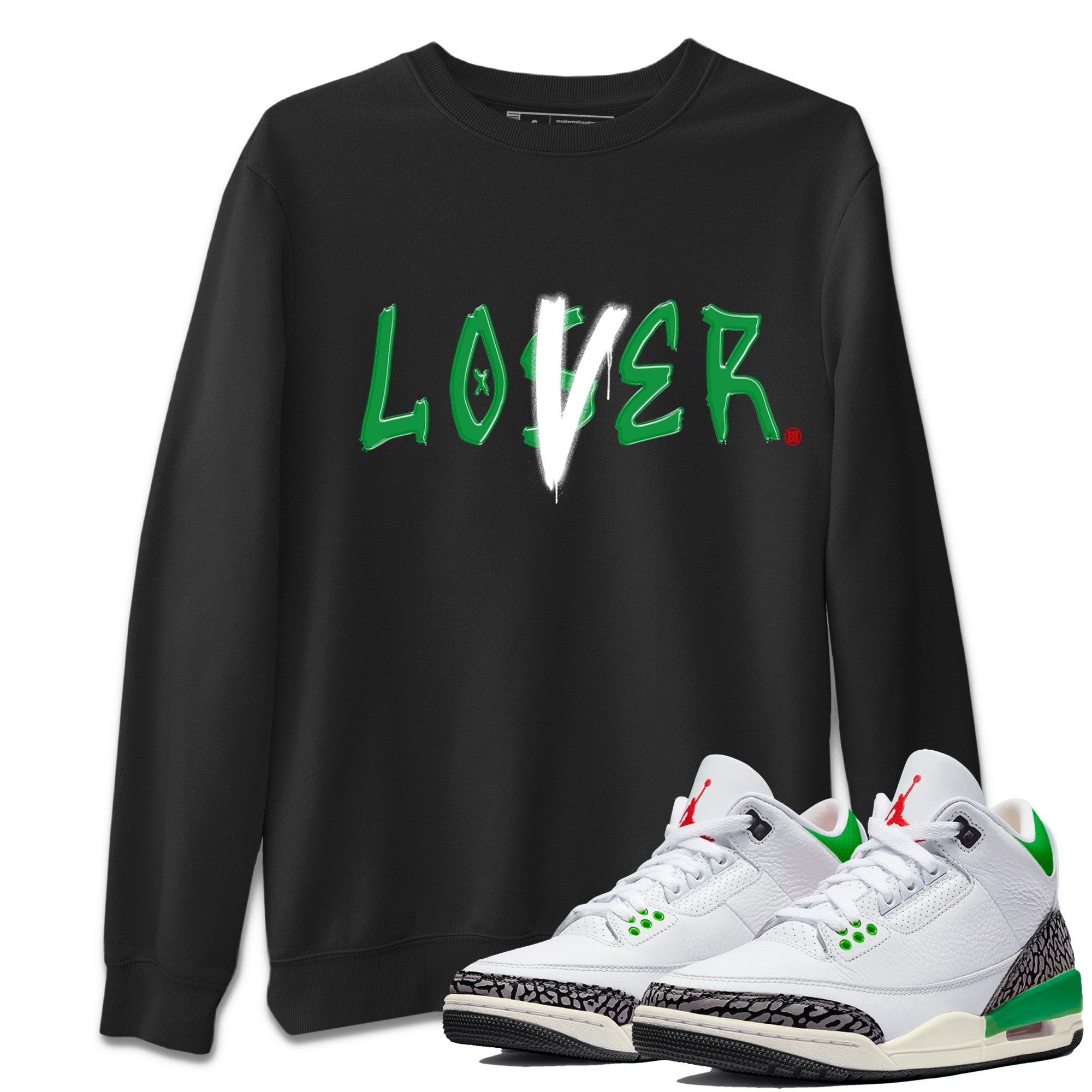 Loser Lover Unisex Tops - Air Jordan 3 Lucky Green