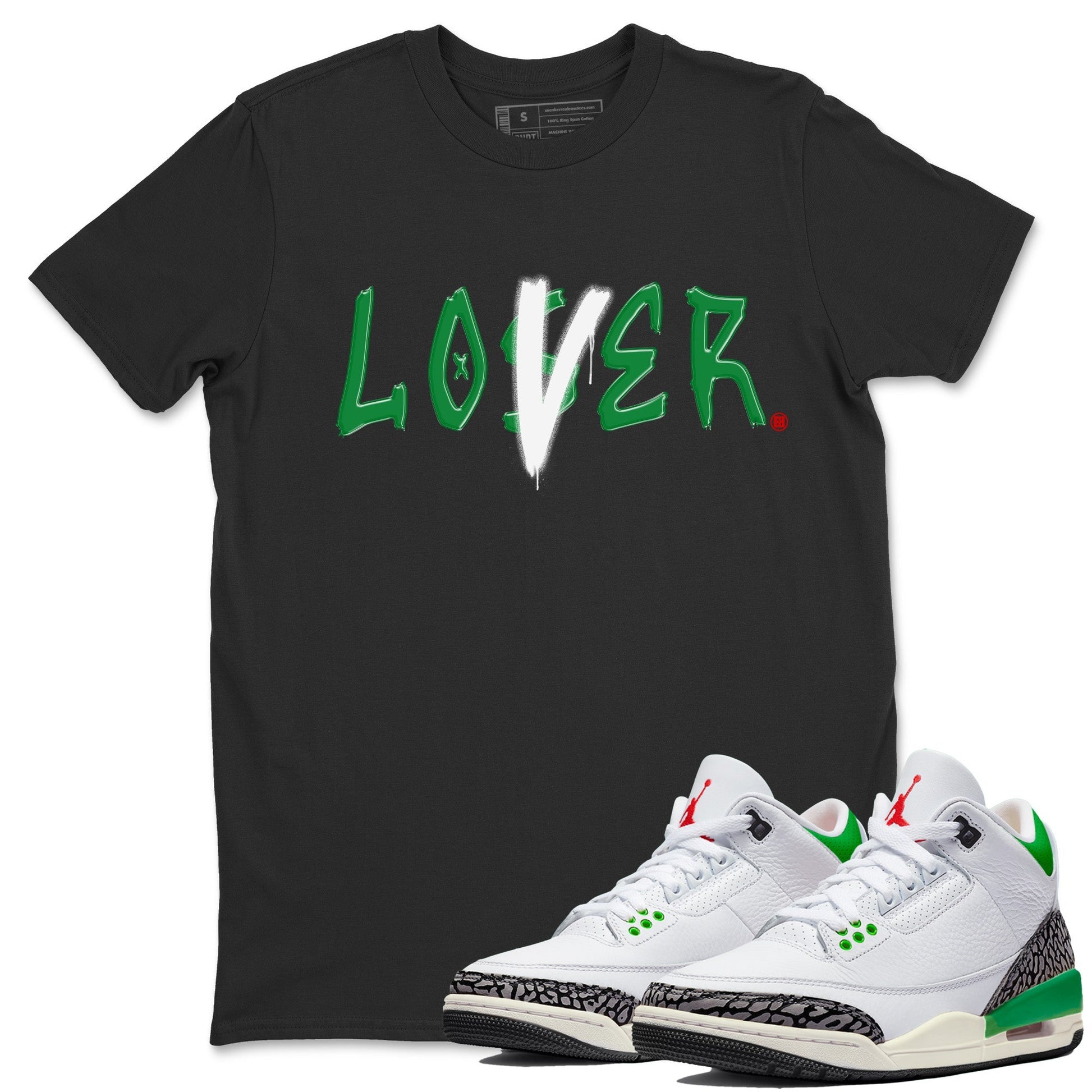 Loser Lover Unisex Tops - Air Jordan 3 Lucky Green