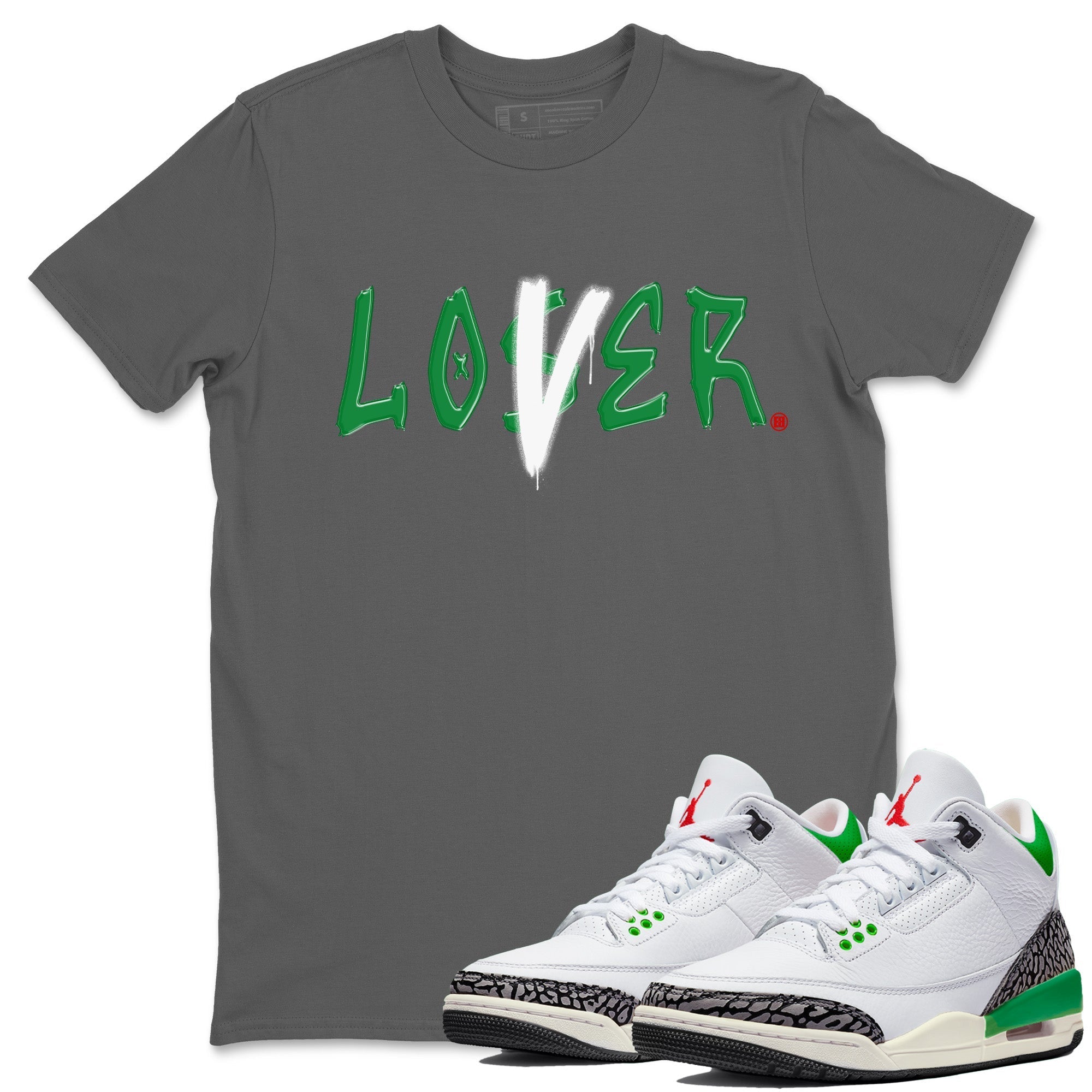 Loser Lover Unisex Tops - Air Jordan 3 Lucky Green