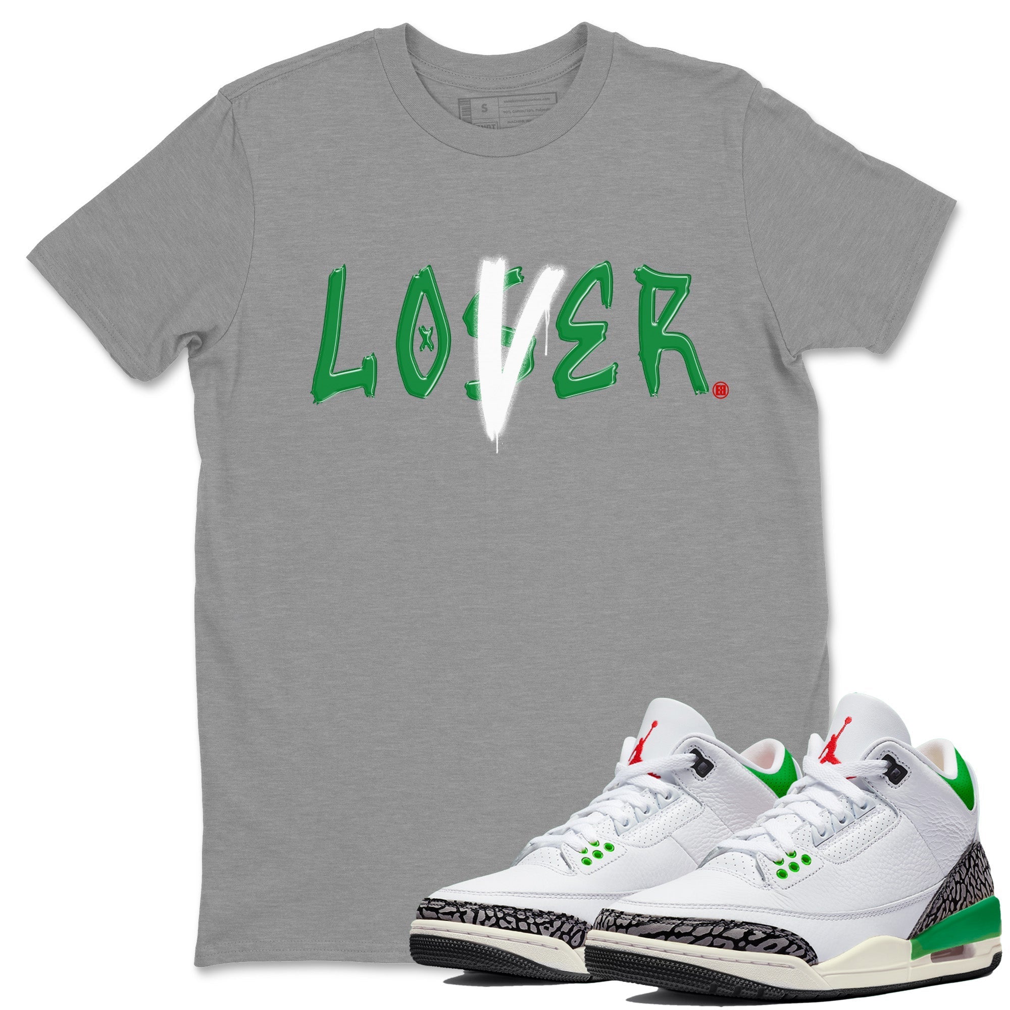 Loser Lover Unisex Tops - Air Jordan 3 Lucky Green