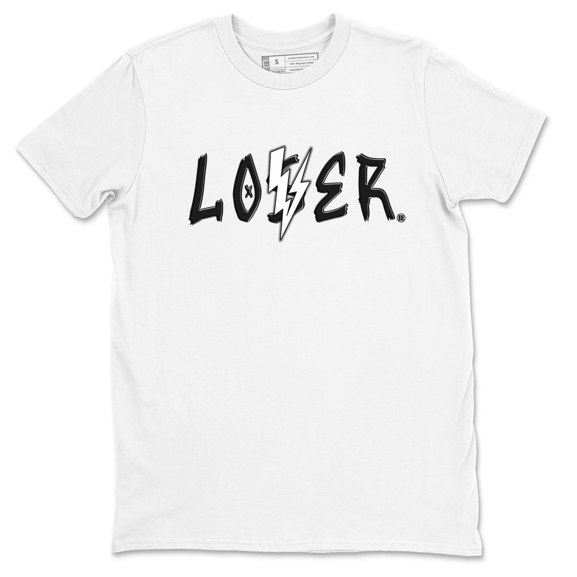 Loser Lover Sneaker Tees - Air Jordan 4 White Thunder