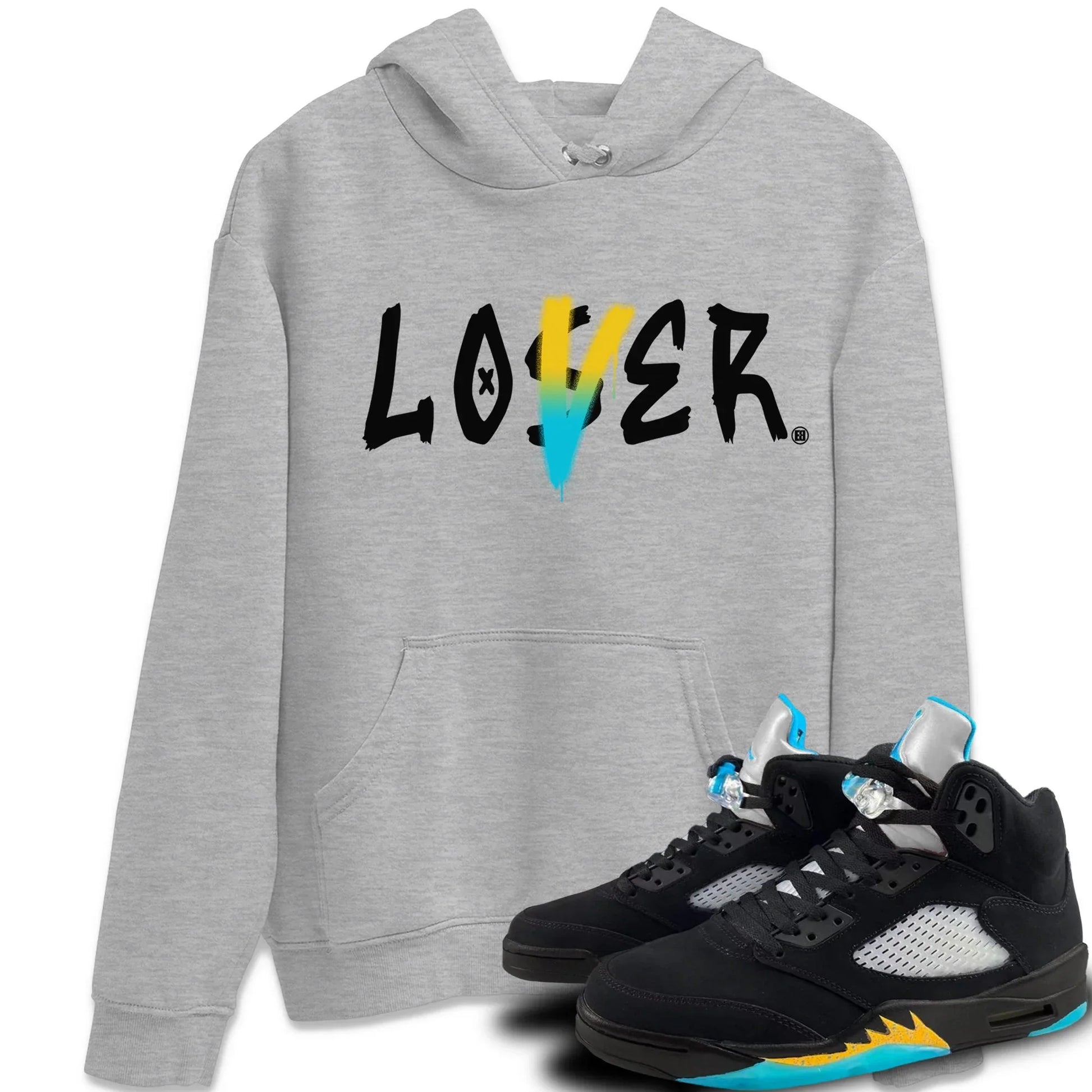 Loser Lover Unisex Tops - Air Jordan 5 Aqua