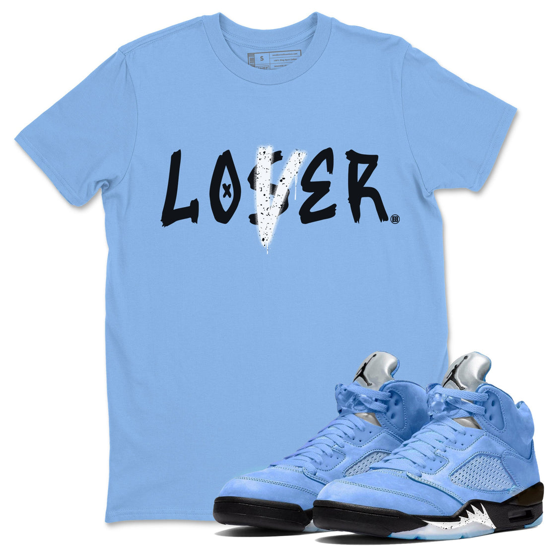 Loser Lover Unisex Tops - Air Jordan 5 UNC