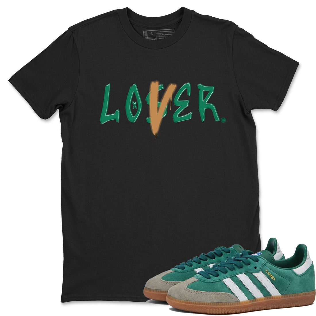 Loser Lover Sneaker Tee - Samba Collegiate Green Gum