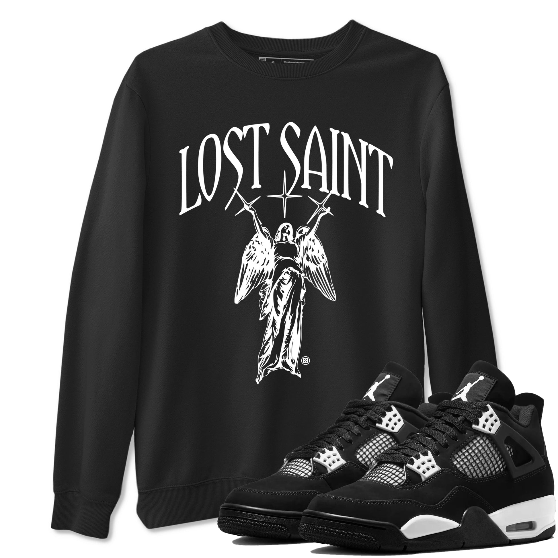 Lost Saint Sneaker Tees - Air Jordan 4 White Thunder