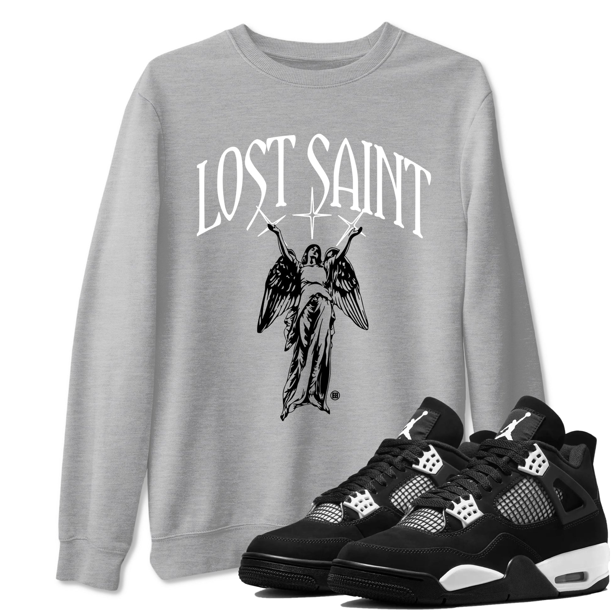 Lost Saint Sneaker Tees - Air Jordan 4 White Thunder