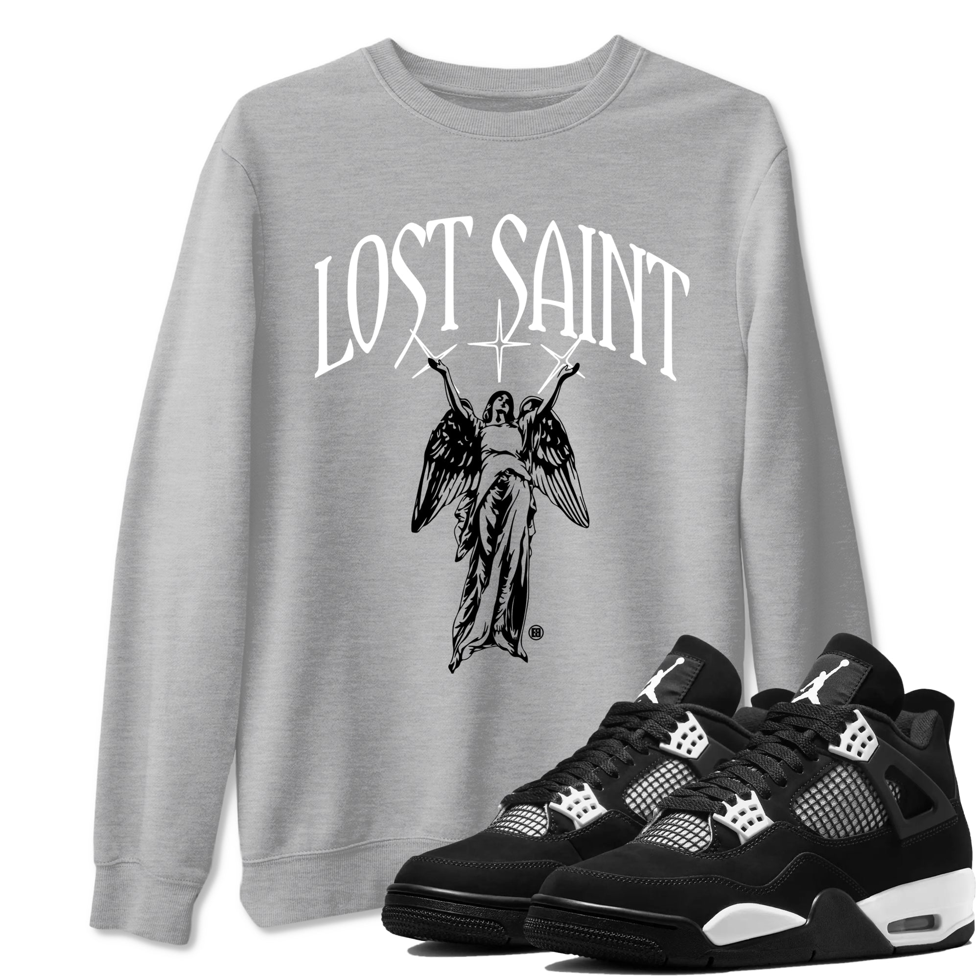 Lost Saint Sneaker Tees - Air Jordan 4 White Thunder