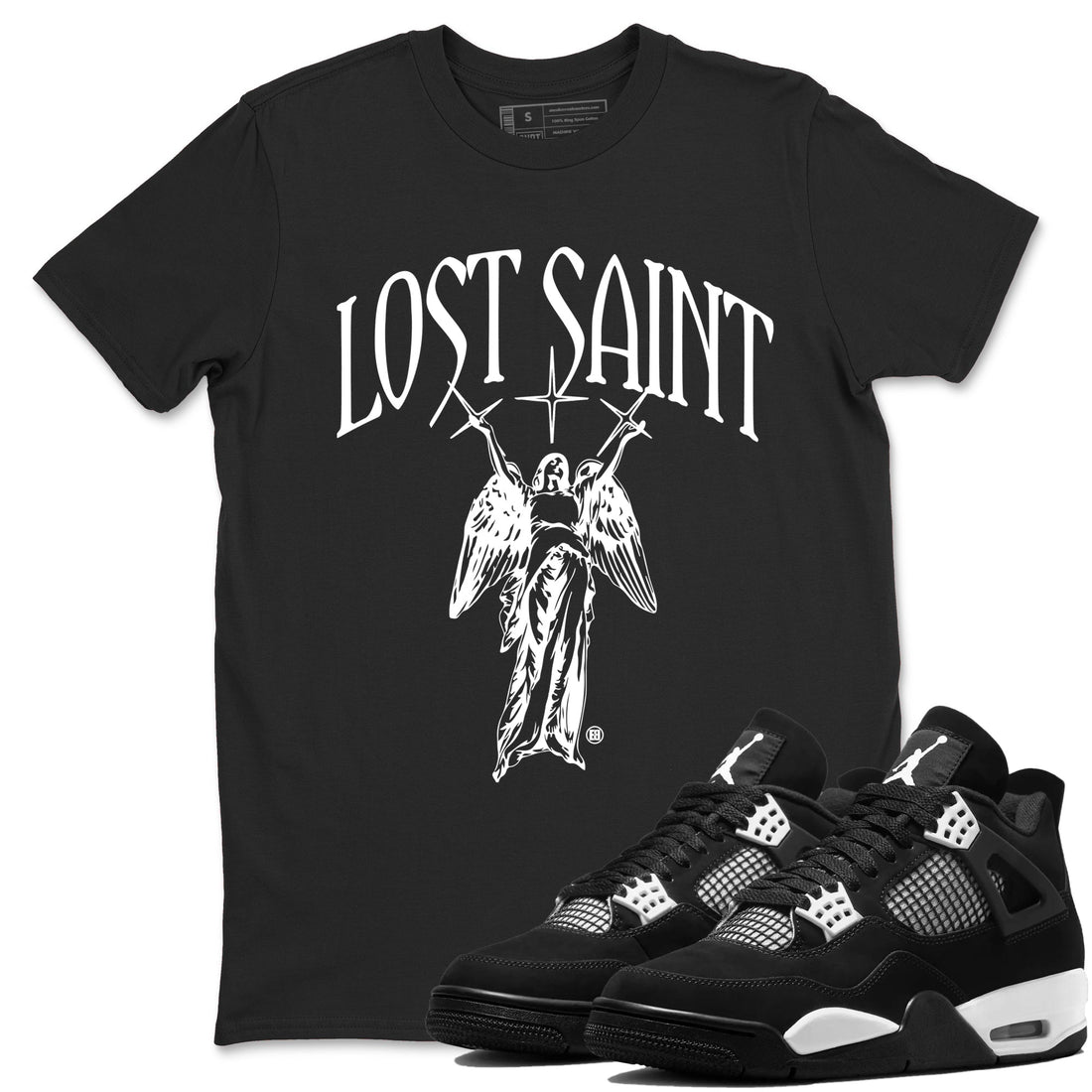 Lost Saint Sneaker Tees - Air Jordan 4 White Thunder