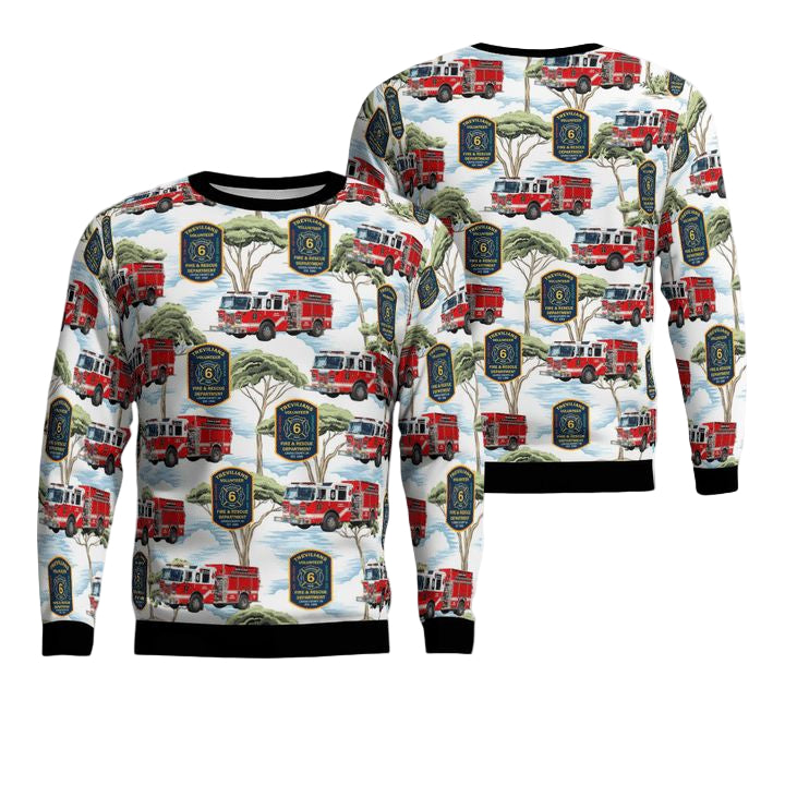 Louisa Louisa County Virginia Trevilians Volunteer Fire Department Christmas Sweater 3D ? Usalast