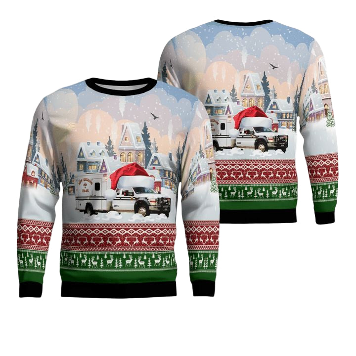 Louisiana New Orleans EMS AOP Sweater ? Usalast
