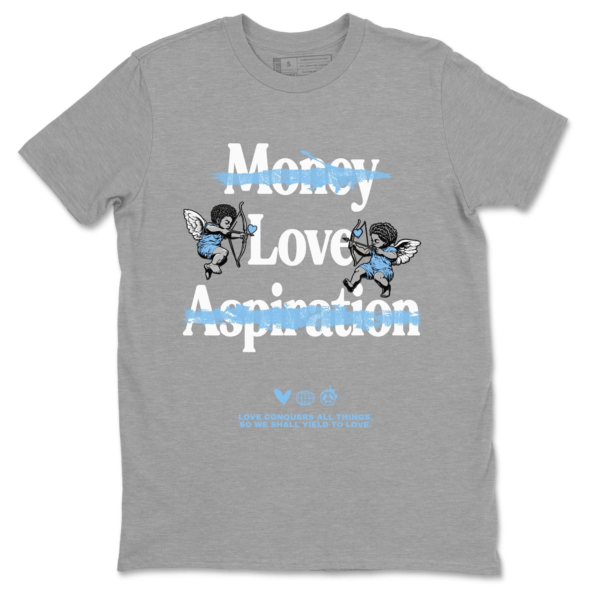 Love Conquers All Things Sneaker Tees - Air Jordan 11 Legend Blue