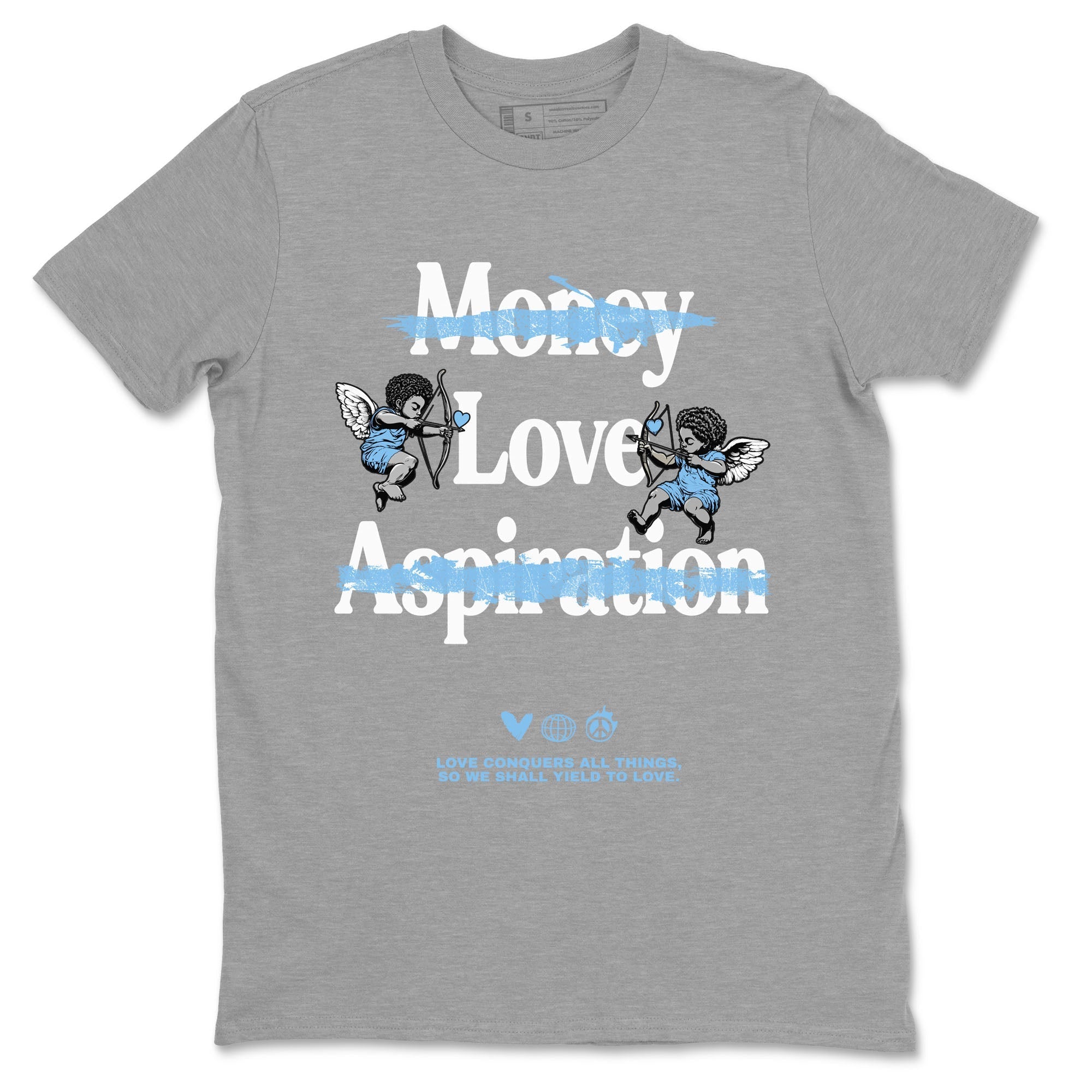 Love Conquers All Things Sneaker Tees - Air Jordan 11 Legend Blue