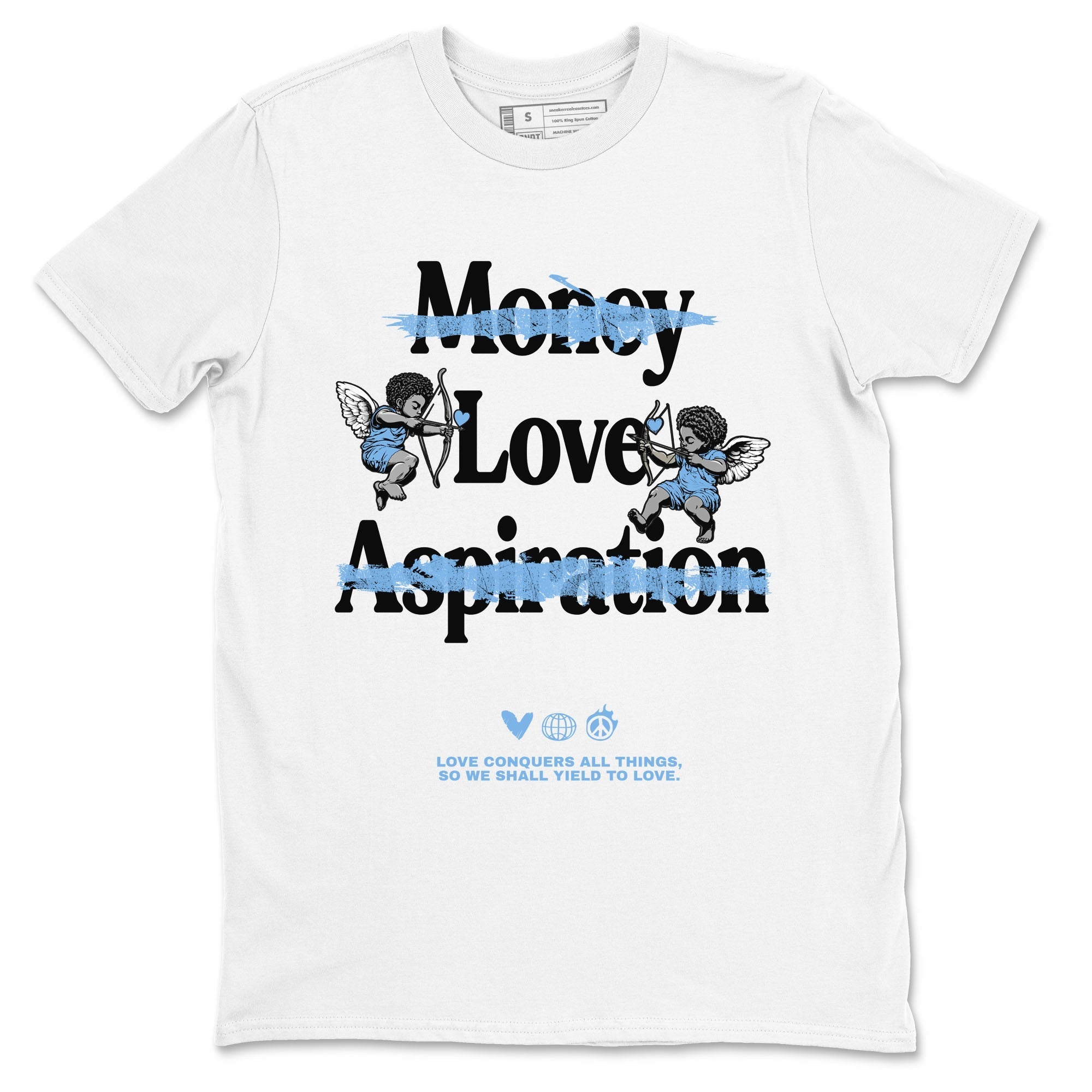 Love Conquers All Things Sneaker Tees - Air Jordan 11 Legend Blue