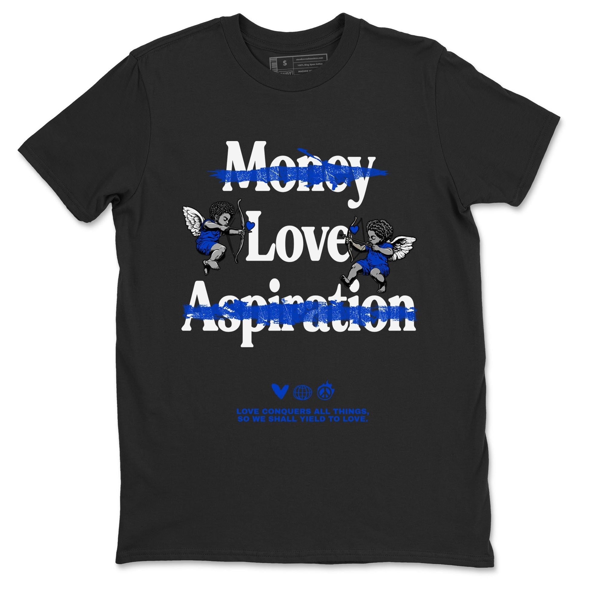 Love Conquers All Things Sneaker Tees - Air Jordan 12 Blueberry