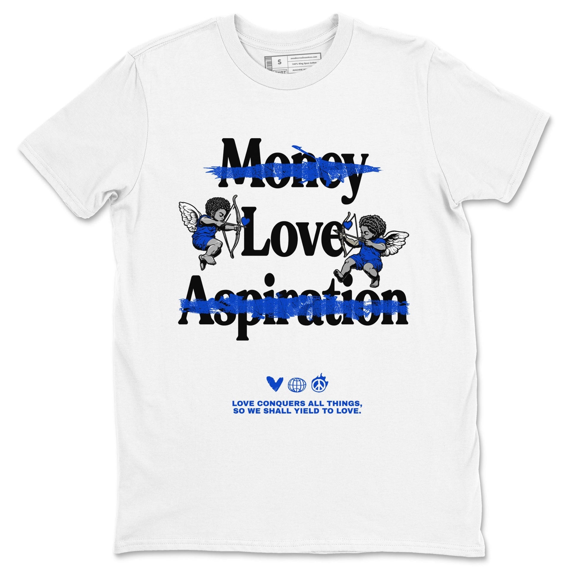 Love Conquers All Things Sneaker Tees - Air Jordan 12 Blueberry