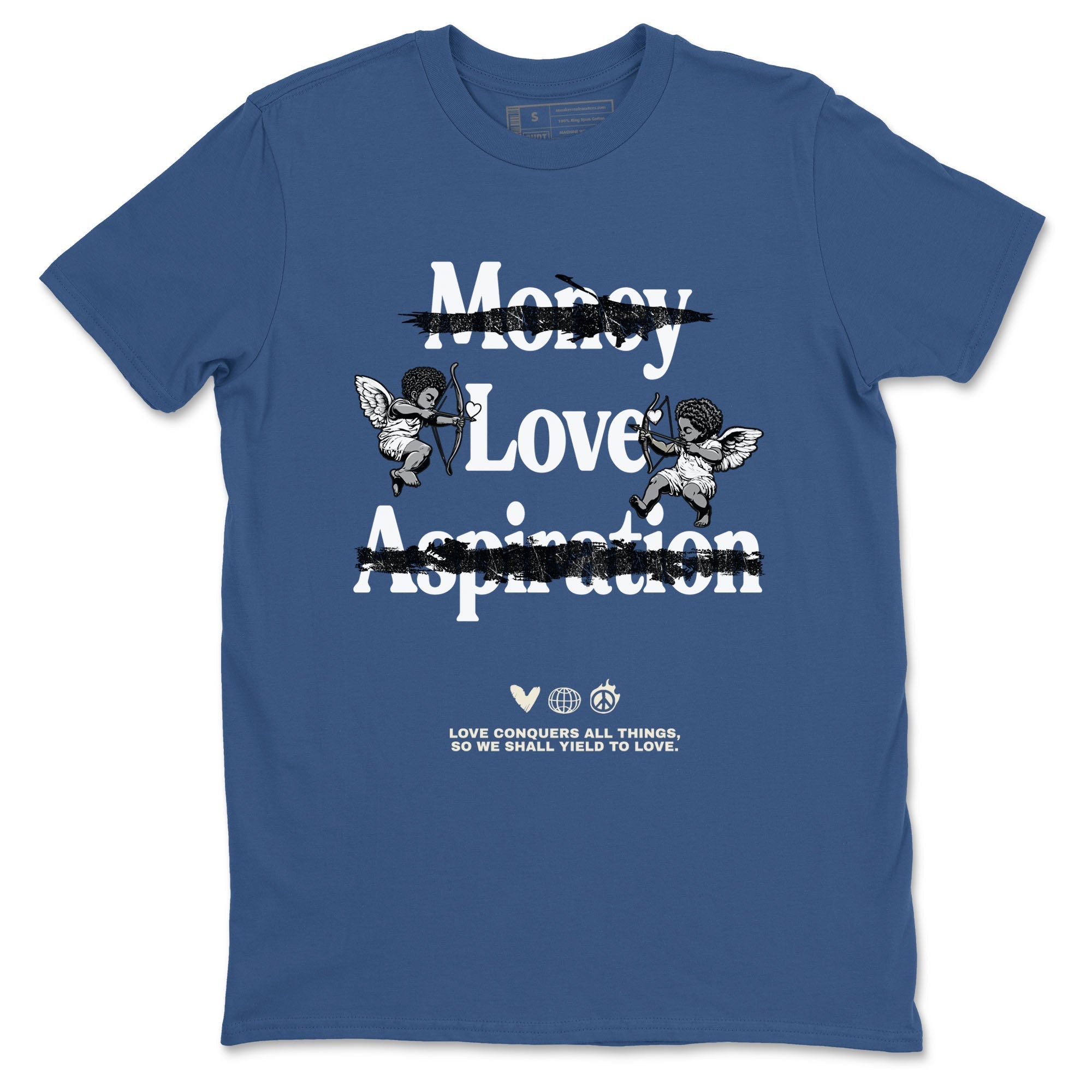 Love Conquers All Things Sneaker Tees - Air Jordan 3 A Ma Maniere x Diffused Blue