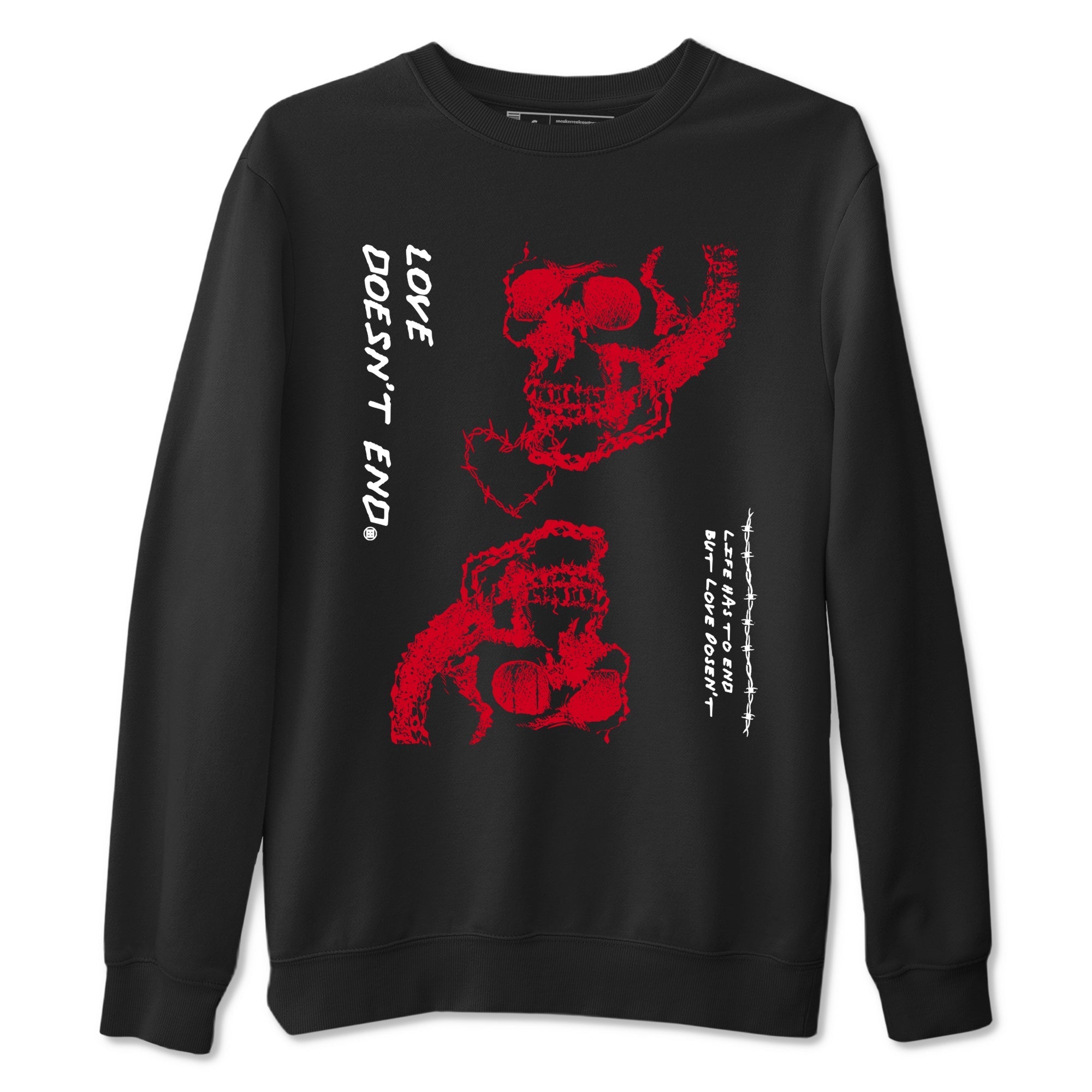 Love Doesn't End Sneaker Tees - Air Jordan 12 Flu Game