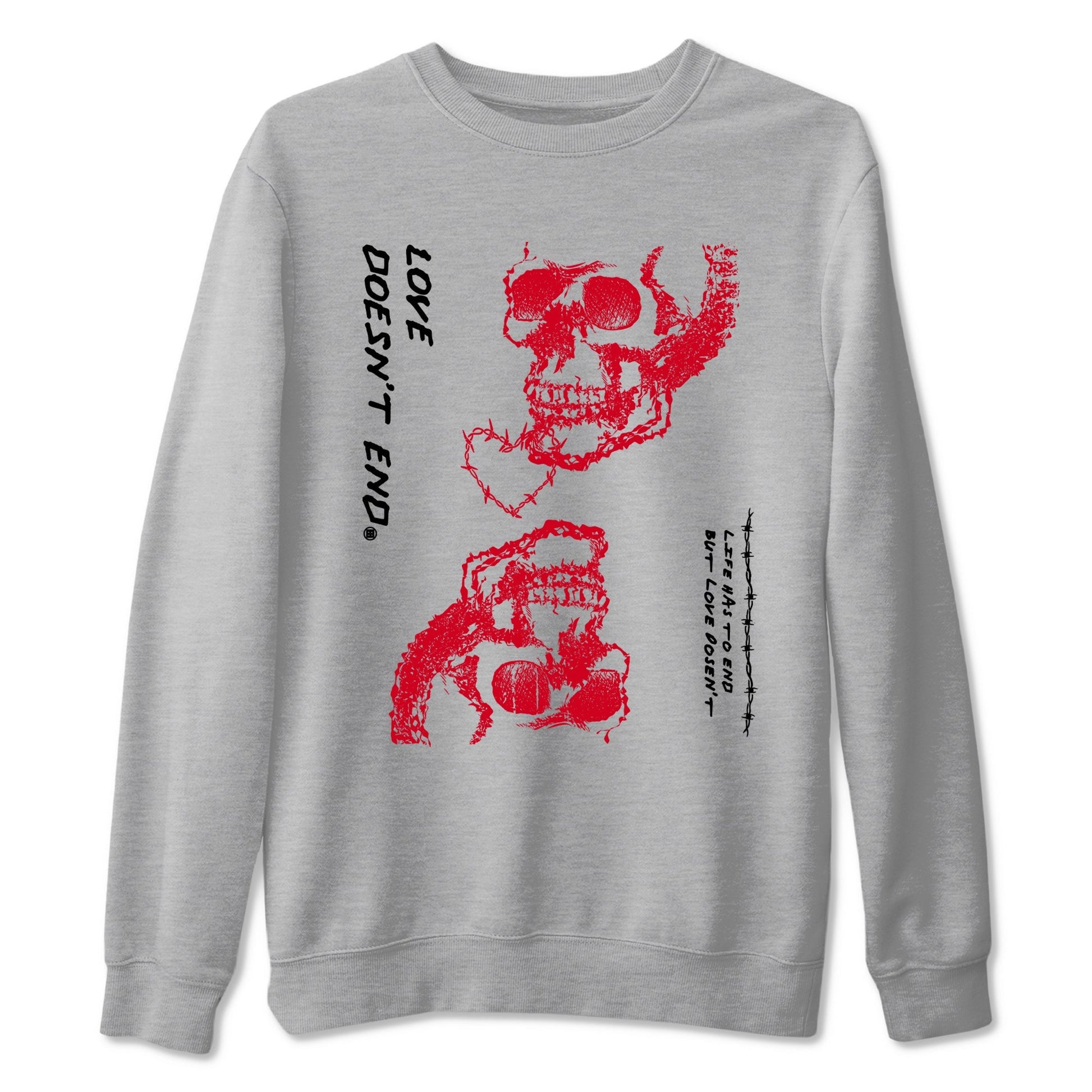 Love Doesn't End Sneaker Tees - Air Jordan 12 Flu Game