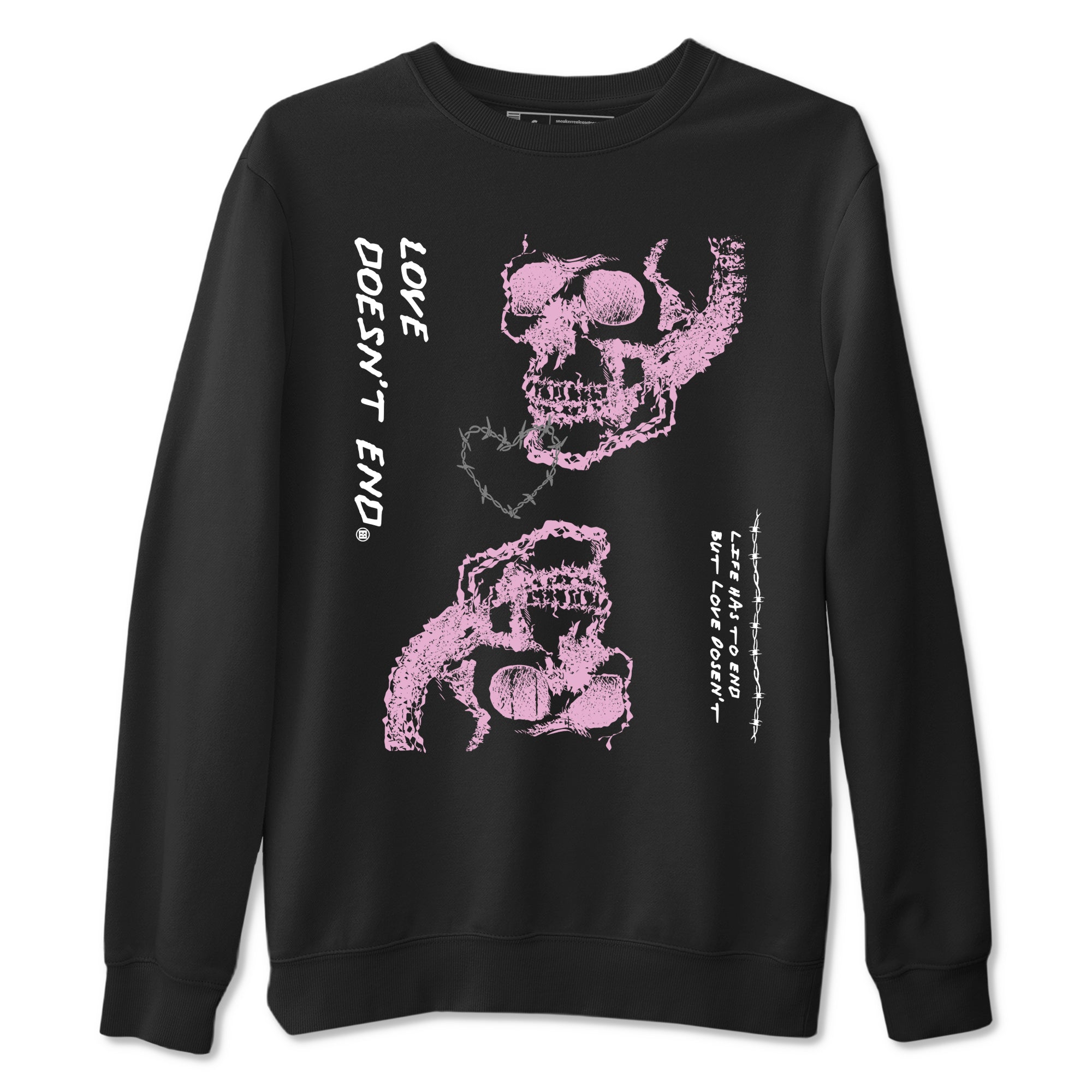 Love Doesn't End Sneaker Tees - Air Jordan 4 Orchid