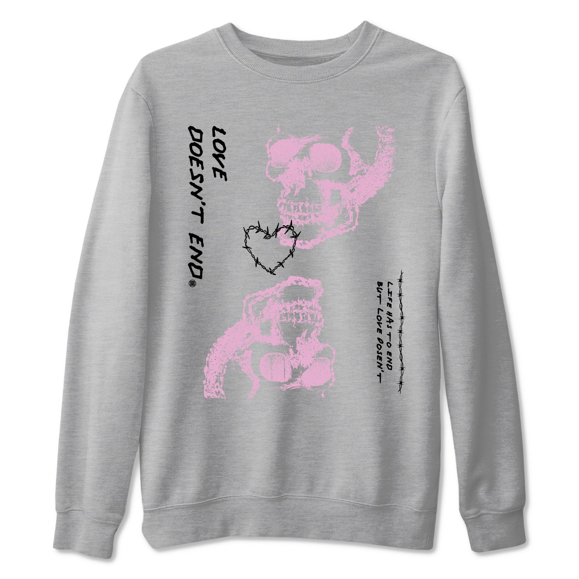 Love Doesn't End Sneaker Tees - Air Jordan 4 Orchid