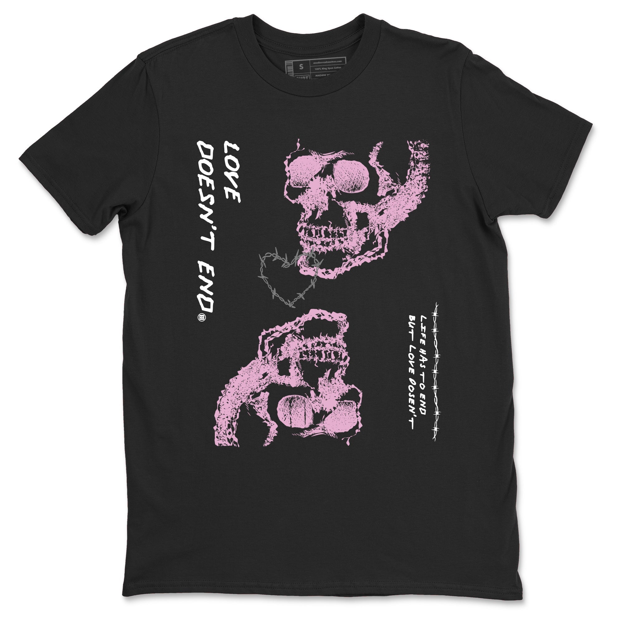 Love Doesn't End Sneaker Tees - Air Jordan 4 Orchid