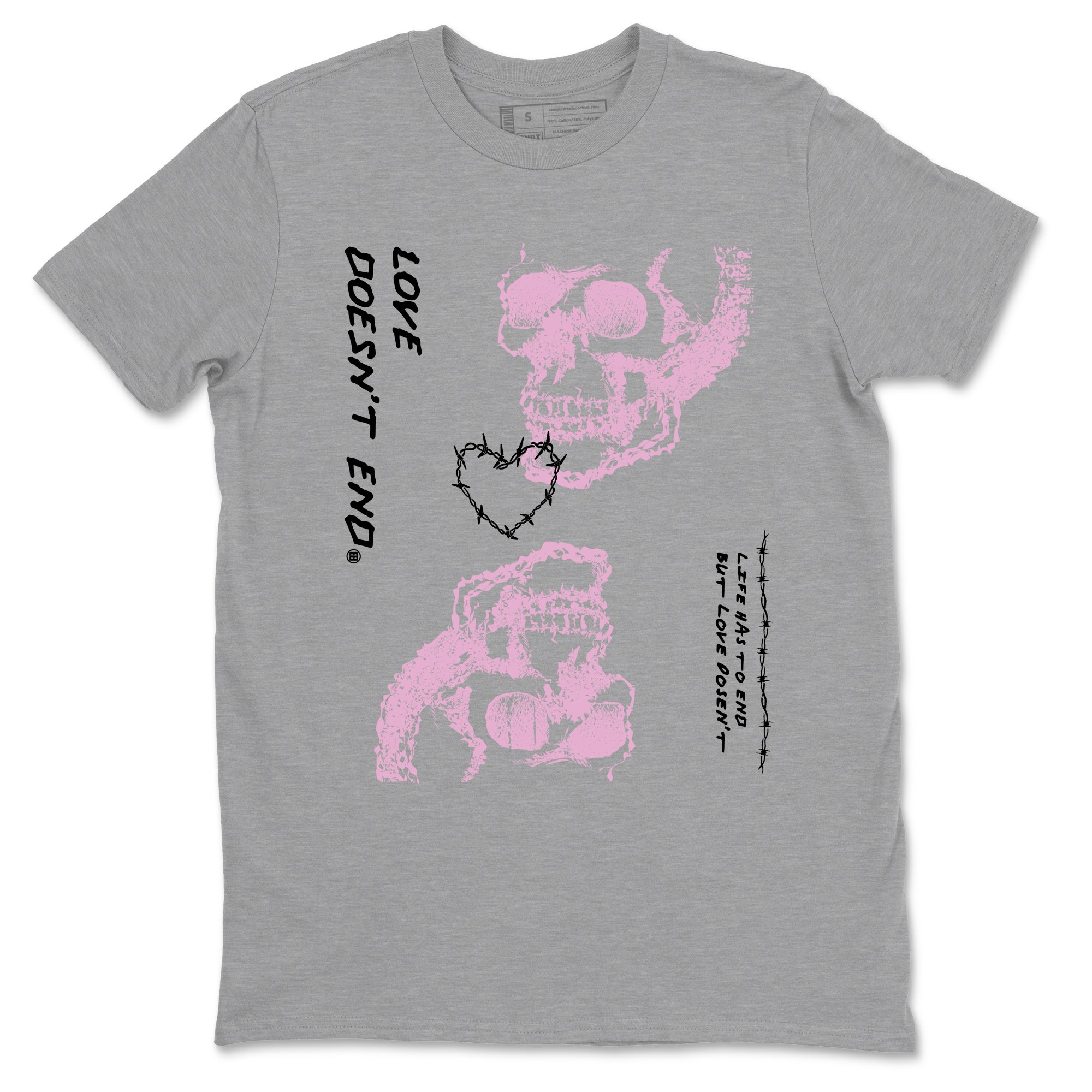 Love Doesn't End Sneaker Tees - Air Jordan 4 Orchid