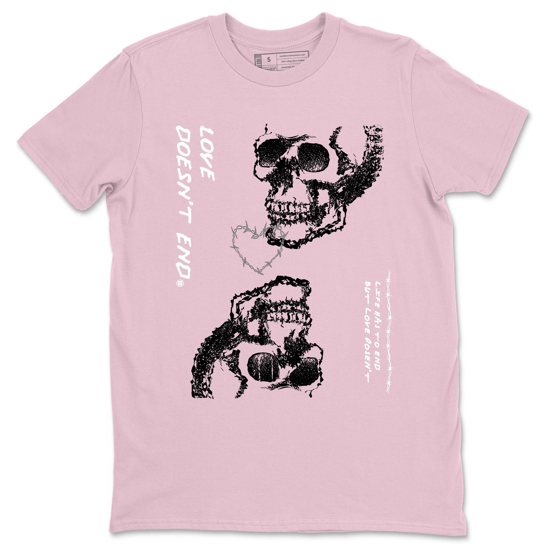 Love Doesn't End Sneaker Tees - Air Jordan 4 Orchid