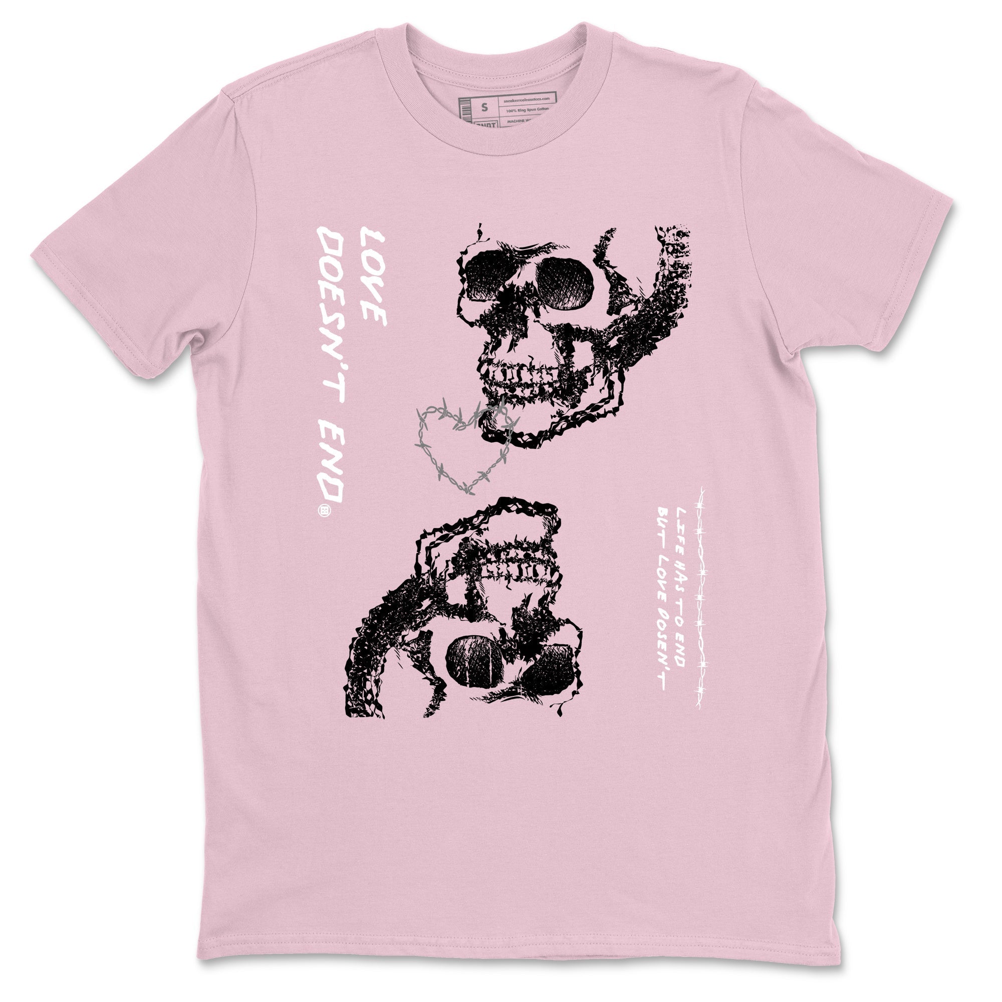 Love Doesn't End Sneaker Tees - Air Jordan 4 Orchid