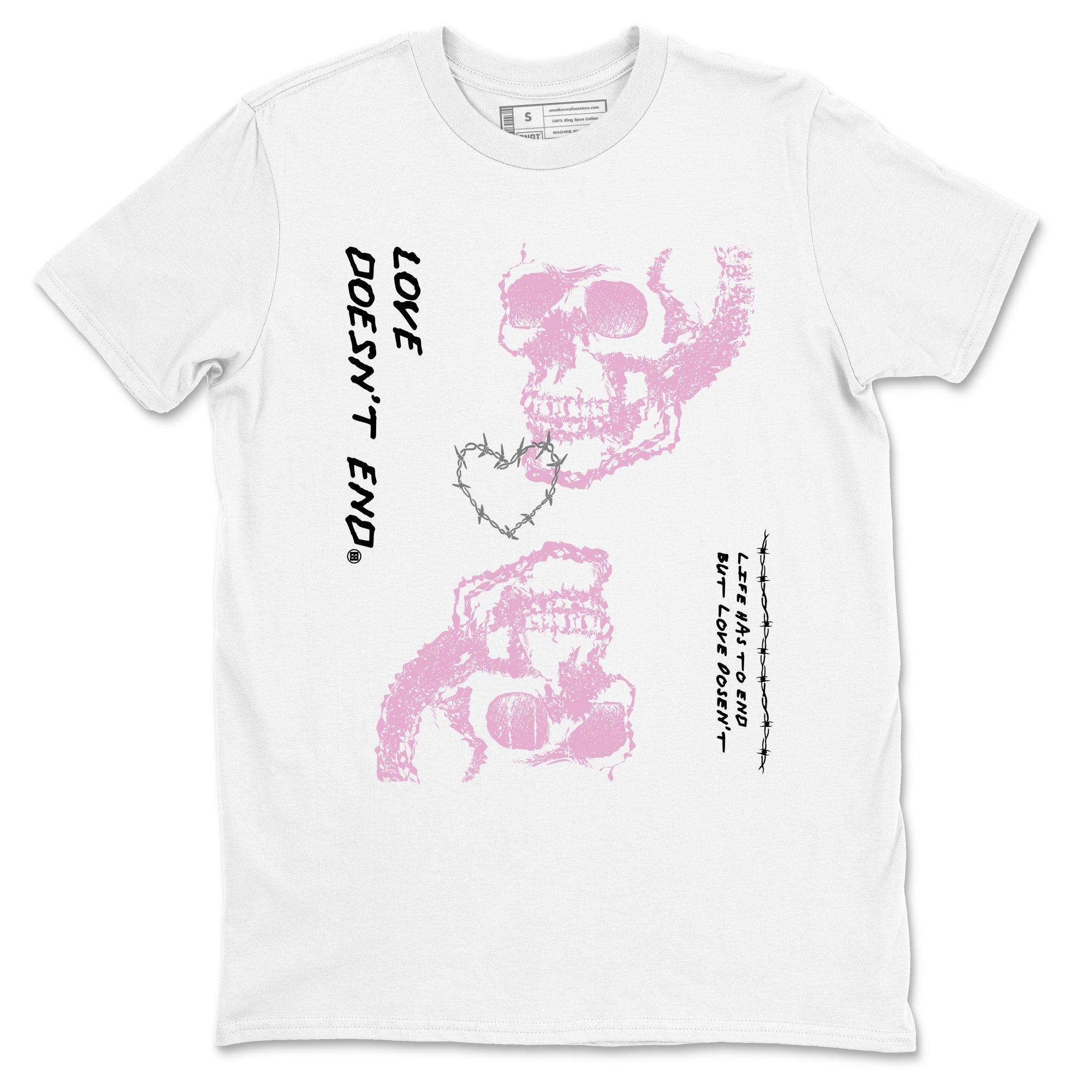 Love Doesn't End Sneaker Tees - Air Jordan 4 Orchid