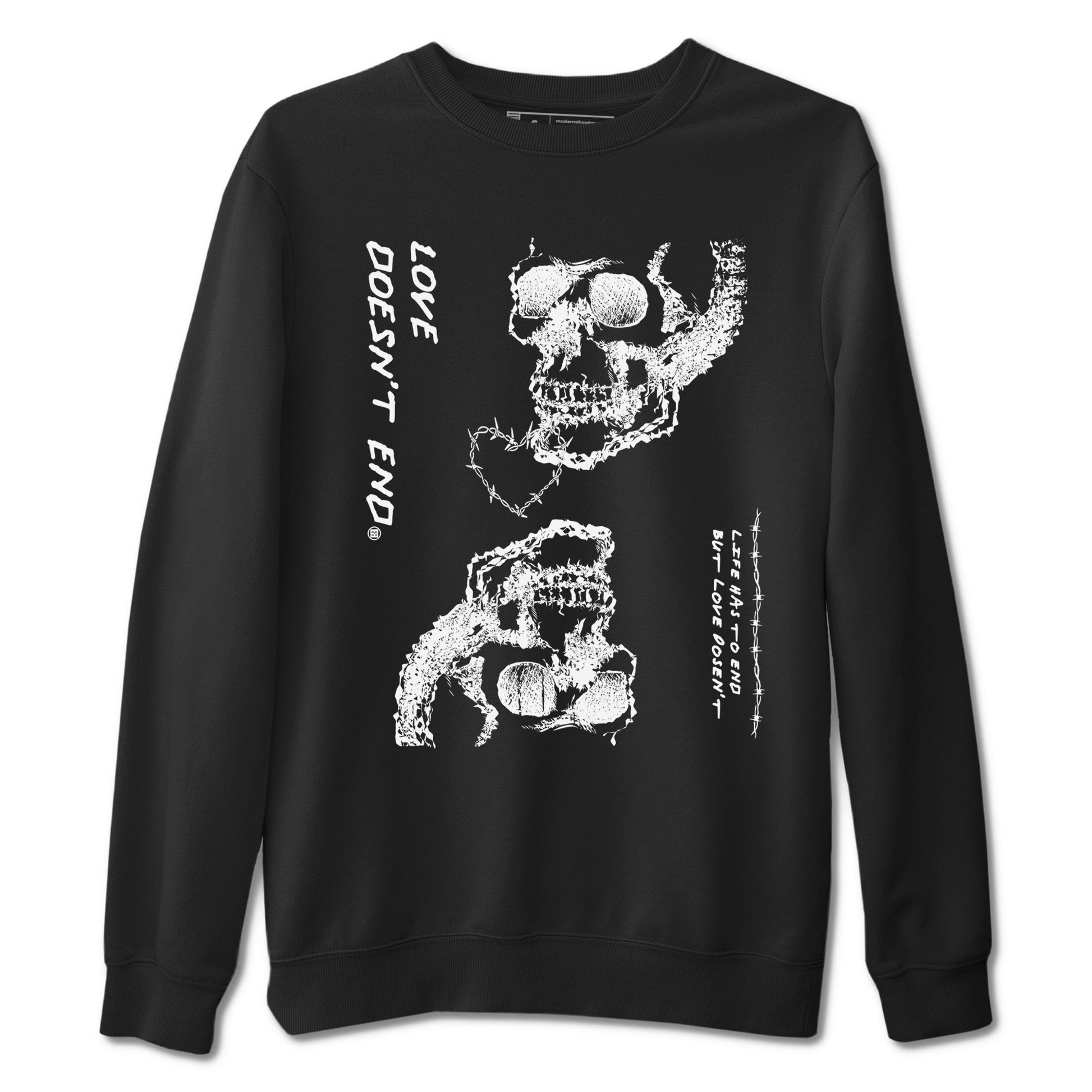 Love Doesn't End Sneaker Tees - Air Jordan 4 White Thunder