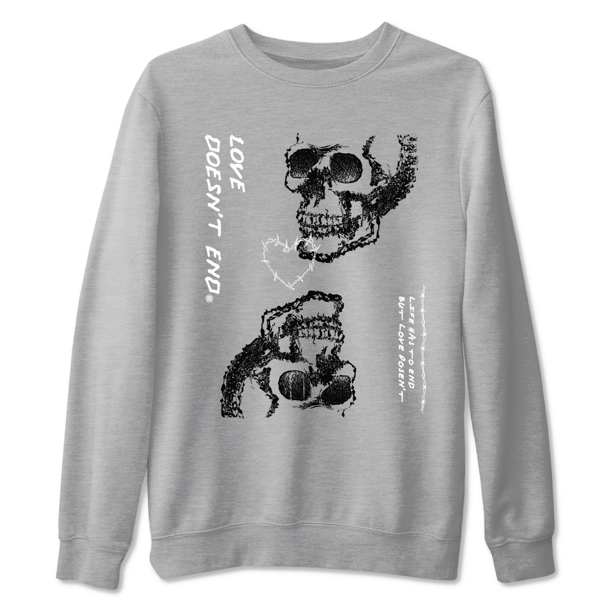 Love Doesn't End Sneaker Tees - Air Jordan 4 White Thunder