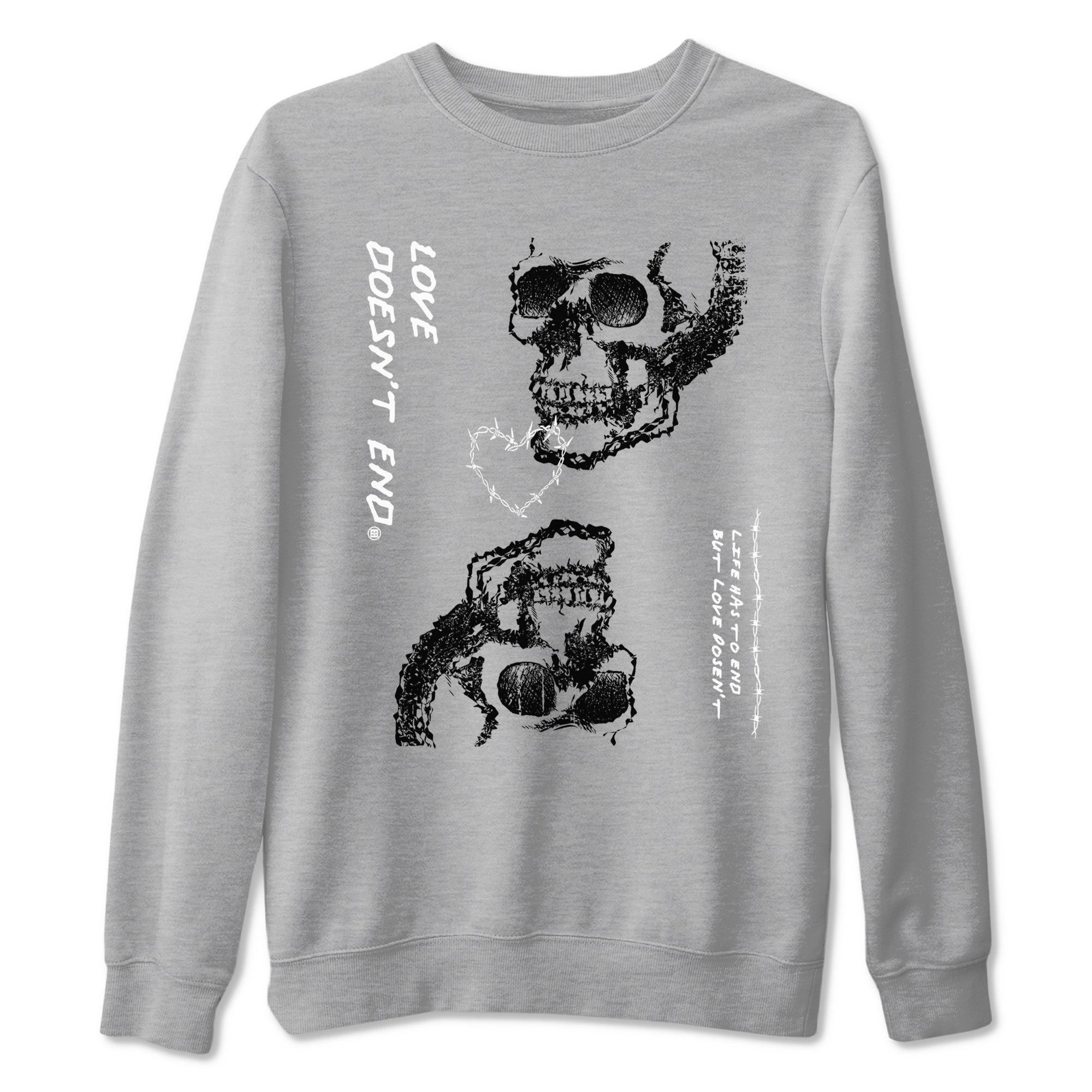 Love Doesn't End Sneaker Tees - Air Jordan 4 White Thunder