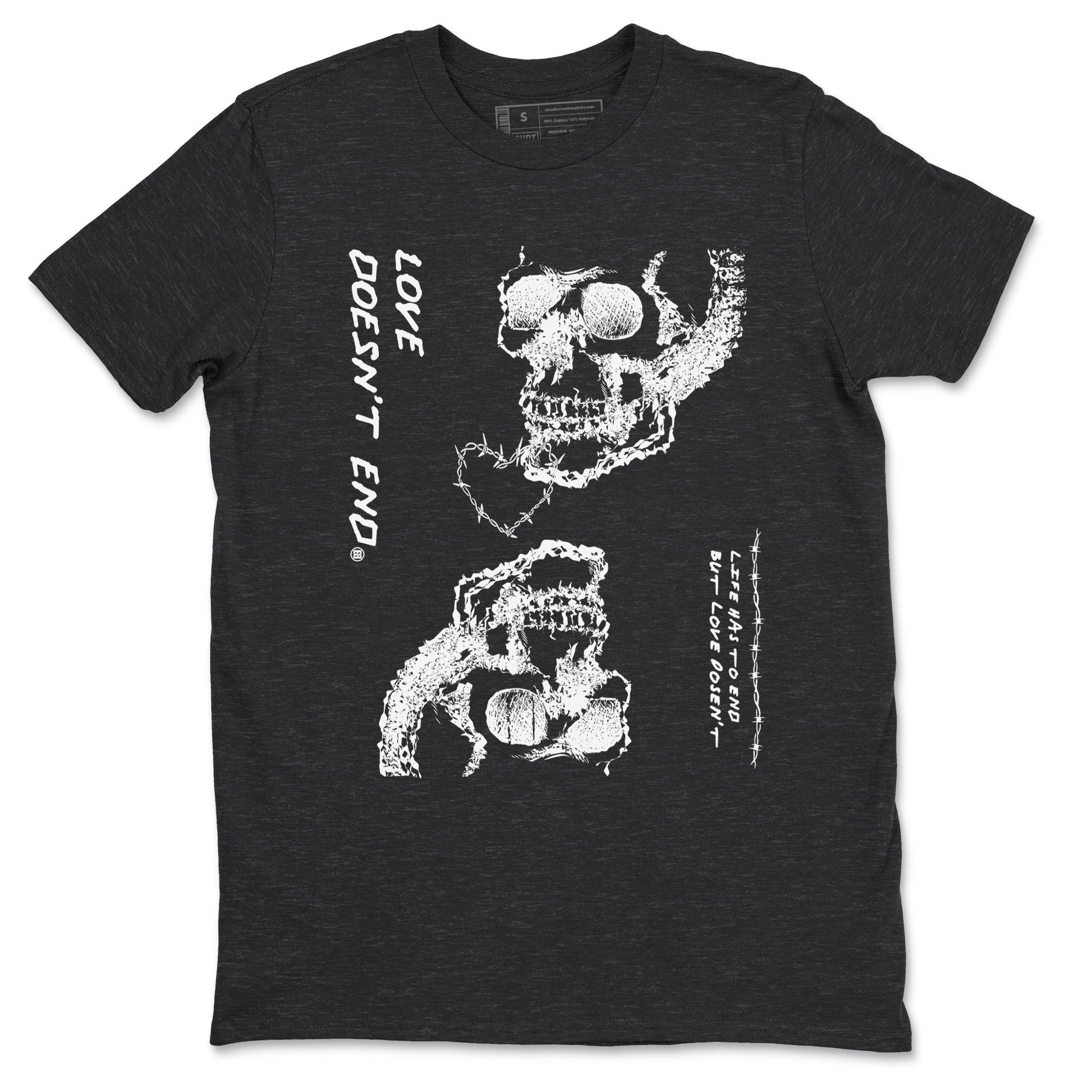 Love Doesn't End Sneaker Tees - Air Jordan 4 White Thunder
