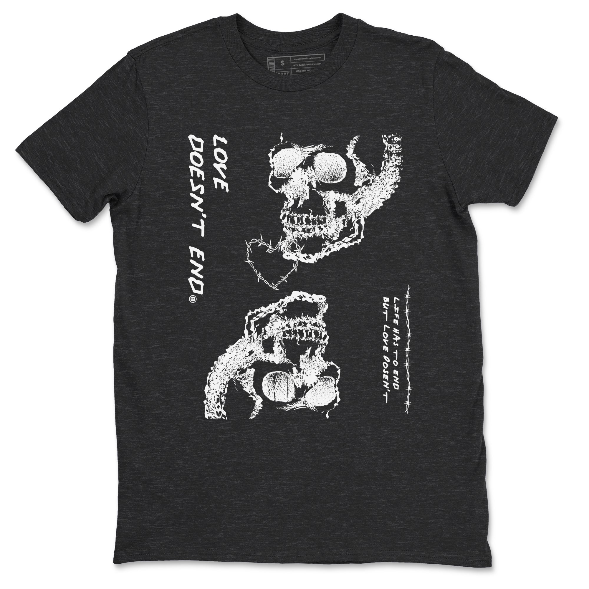 Love Doesn't End Sneaker Tees - Air Jordan 4 White Thunder